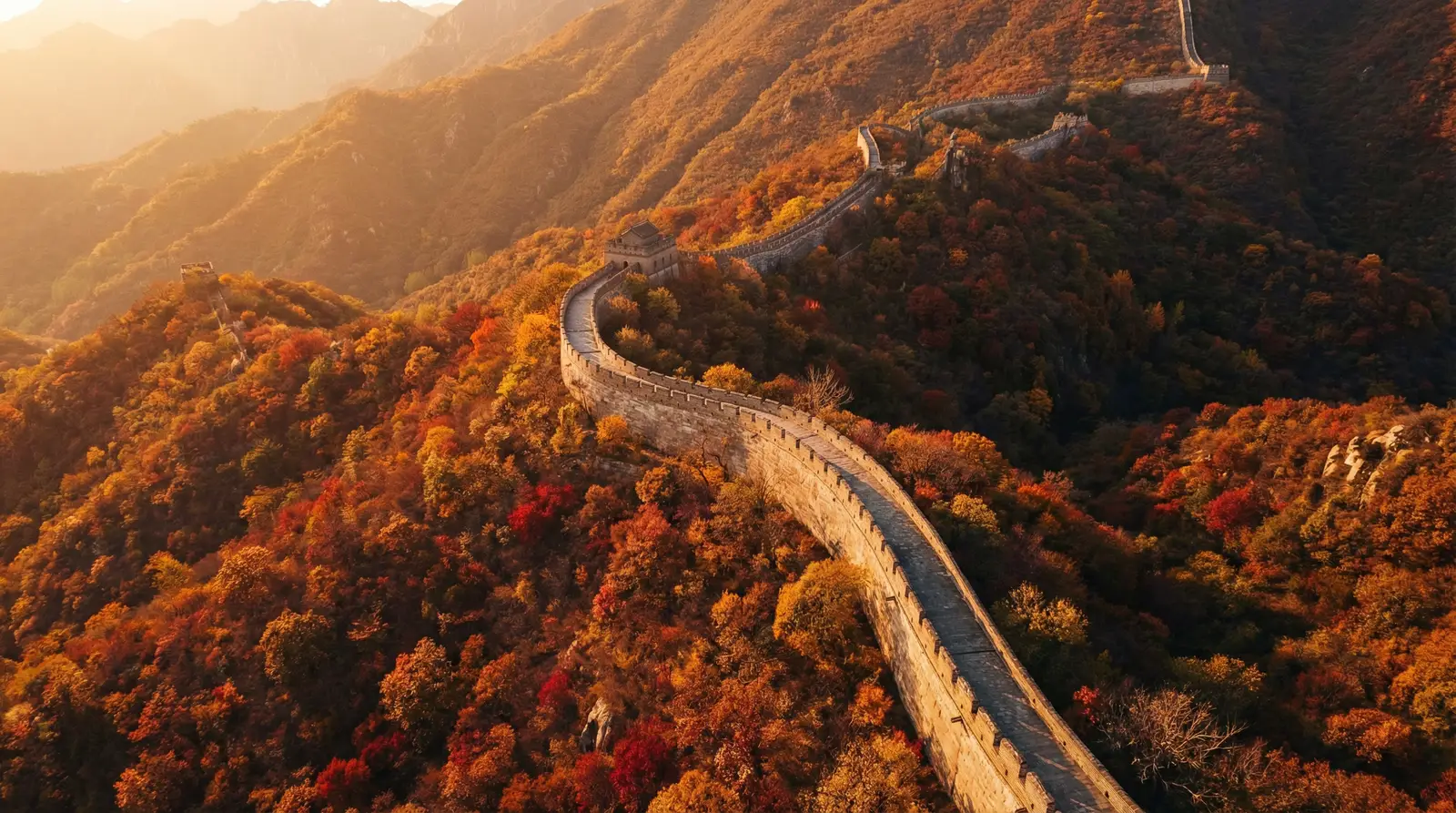 蜜爱电影 秋日长城航拍全景